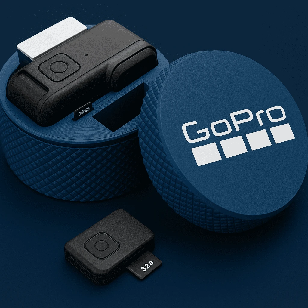 GoPro Case with Battery & MicroSD Storage