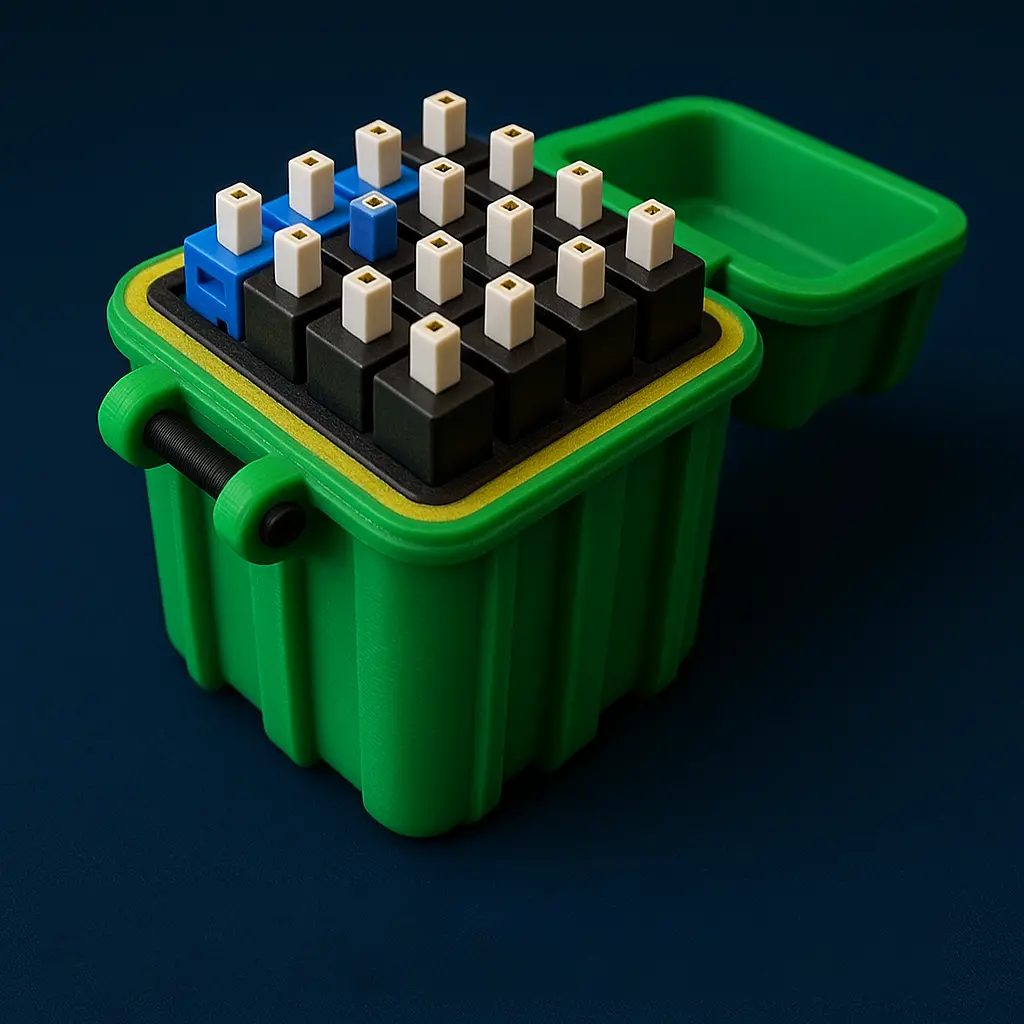 Rugged Storage Box for 1S Lipo Batteries (300-550mAh)